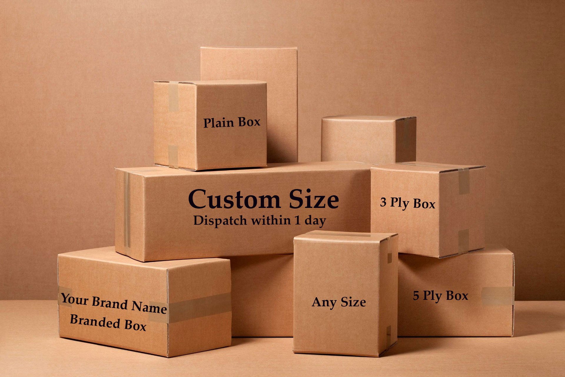 Thùng carton đóng hàng theo yêu cầu cho kho vận và thương mại điện tử